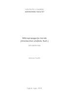 Poveznica na dokument Mikropropagacija merale (Amelanchier alnifolia Nutt.)