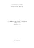 Poveznica na dokument Fenotipska svojstva europske borovnice