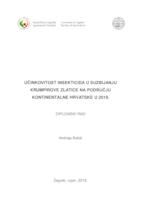 Učinkovitost insekticida u suzbijanju krumpirove zlatice na području kontinentalne Hrvatske u 2019.