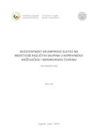 Rezistentnost krumpirove zlatice na insekticide različitih skupina u Koprivničko-križevačkoj i Međimurskoj županiji