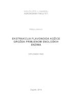Ekstrakcija flavonoida iz kožice grožđa primjenom enoloških enzima