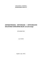 Antibakterijsko, antiviralno i antifugalno djelovanje Kurkumina biljke Curcuma longa
