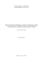 Koncentracija kadmija u jestivim gljivama roda Tricholoma s različitih područja Hrvatske