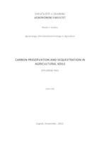 Carbon Preservation and Sequestration in Agricultural Soils