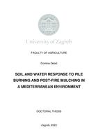 Soil and water response to pile burning and post-fire mulching in a Mediterranean environment