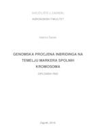 Genomska procjena inbridinga na temelju markera spolnih kromosoma