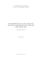 Fingerprinting of soil organic matter composition by FTIR-ATR spectroscopy