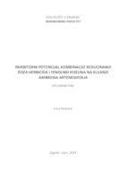 Inhibitorni potencijal kombinacije reduciranih doza herbicida i fenolnih kiselina na klijanje Ambrosia artemisiifolia