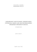 Varijabilnost vegetativnog i generativnog potencijala vinove loze unutar proizvodnih vinograda vinogorja Pleševica