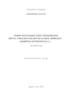 Učinak reduciranih doza tienkarbazon-metila i fenolnih kiselina na klijanje ambrozije (Ambrosia artemisiifolia L.)