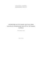 Usporedba nutritivnog sastava zrna kukuruza primjenom različitih tretmana sušenja