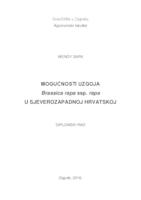 Mogućnosti uzgoja Brassica rapa ssp.rapa u sjeverozapadnoj Hrvatskoj