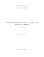 Utjecaj obroka navodnjavanja na rast i razvoj presadnica vodenike