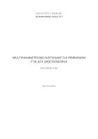 Multiparametrijsko ispitivanje tla primjenom FTIR-ATR spektroskopije