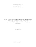 Kukci iz reda Diptera kao predatori i parazitoidi štetnih organizama u poljoprivredi