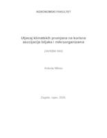 Utjecaj klimatskih promjena na korisne asocijacije biljaka i mikroorganizama