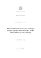 Ekonomska ocjena modela uvođenja integrirane proizvodnje voća u Brčko distriktu Bosne i Hercegovine 