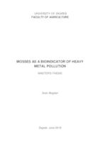 Mosses as a bioindicator of heavy metal pollution
