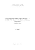 prikaz prve stranice dokumenta Učinkovitost biljnih ekstrakata u suzbijanju malog brašnara (Tribolium confusum L.)
