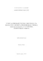 Poveznica na dokument Utjecaj predsjetvenog tretmana na klijavost sjemena primorskog vriska (Satureja montana L.) u uvjetima osmotskog stresa