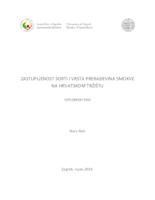 prikaz prve stranice dokumenta Zastupljenost sorti i vrsta prerađevina smokve na hrvatskom tržištu