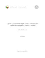 prikaz prve stranice dokumenta Utjecaj kvasaca na kemijski sastav i kakvoću vina 'Graševina' od klonova OB-412 i OB-445