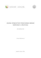 prikaz prve stranice dokumenta Ocjena učinkovitosti proizvodnje sibirske borovnice u Hrvatskoj