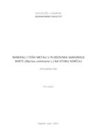 prikaz prve stranice dokumenta Minerali i teški metali u plodovima samonikle mirte (Myrtus communis L.) na otoku Korčuli