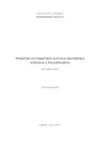 prikaz prve stranice dokumenta Primjena automatskih sustava navođenja strojeva u poljoprivredi