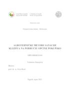 prikaz prve stranice dokumenta Agrotehničke metode sanacije klizišta na području općine Pokupsko