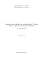 prikaz prve stranice dokumenta Anaerobna digestija energetske kulture Arundo donax L. procesom bioaugmentacije