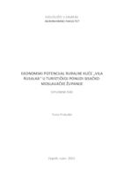 prikaz prve stranice dokumenta Ekonomski potencijal ruralne kuće 'Vila Rusalka' u turističkoj ponudi Sisačko-moslavačke županije
