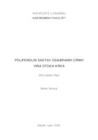 prikaz prve stranice dokumenta Polifenolni sastav odabranih crnih vina otoka Krka