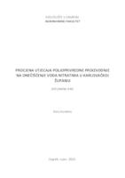 prikaz prve stranice dokumenta Procjena utjecaja poljoprivredne proizvodnje na onečišćenje voda nitratima u Karlovačkoj županiji