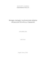 prikaz prve stranice dokumenta Biologija, ekologija i morfometrijska obilježja ektoparazita Pennella sp. (Copepoda)