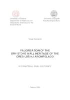prikaz prve stranice dokumenta Valorisation of the dry stone wall heritage of the Cres-Lošinj archipelago