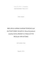 prikaz prve stranice dokumenta Molekularna karakterizacija autohtonih sojeva Sinorhizobium meliloti izoliranih iz različitih regija Hrvatske