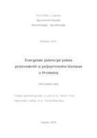 prikaz prve stranice dokumenta Energetski potencijal peleta proizvedenih iz poljoprivredne biomase u Hrvatskoj