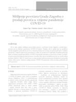 prikaz prve stranice dokumenta Mišljenje povrćara Grada Zagreba o prodaji povrća u vrijeme pandemije COVID-19