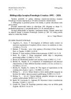 prikaz prve stranice dokumenta Bibliografija časopisa Pomologia Croatica: 1995. – 2020.