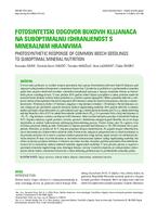 prikaz prve stranice dokumenta Fotosintetski odgovor bukovih klijanaca na suboptimalnu ishranjenost s mineralnim hranivima