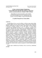 prikaz prve stranice dokumenta Utjecaj ekoloških čimbenika na rasprostranjenje Kranjskog ljiljana (Lilium carniolicum Bernh. ex Koch) u Hrvatskoj