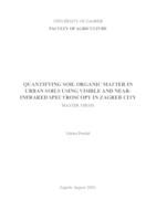 prikaz prve stranice dokumenta Quantifying soil organic matter in urban soils using visible and near-infrared spectroscopy in Zagreb city