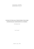 prikaz prve stranice dokumenta Ocjena potencijala proizvodno-poslovne diversifikacije gospodarstva Vrankić