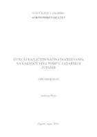 prikaz prve stranice dokumenta Utjecaj različitih načina dozrijevanja na kakvoću vina 'Pošip' u Zadarskoj županiji