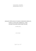 prikaz prve stranice dokumenta Analiza populacija velikog voskovog moljca Galleria mellonella (Linnaeus, 1758) geometrijskom morfometrijom