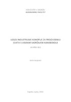 prikaz prve stranice dokumenta Uzgoj industrijske konoplje za proizvodnju cvata s visokim sadržajem kanabidiola