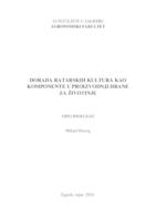 prikaz prve stranice dokumenta Dorada ratarskih kultura kao komponente u proizvodnji hrane za životinje