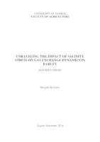 prikaz prve stranice dokumenta Unraveling the impact of salinity stress on gas exchange dynamics in barley