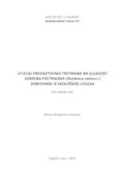 prikaz prve stranice dokumenta Utjecaj predsjetvenih tretmana na klijavost sjemena pastrnjaka (Pastinaca sativa L.) dobivenog iz ekološkog uzgoja